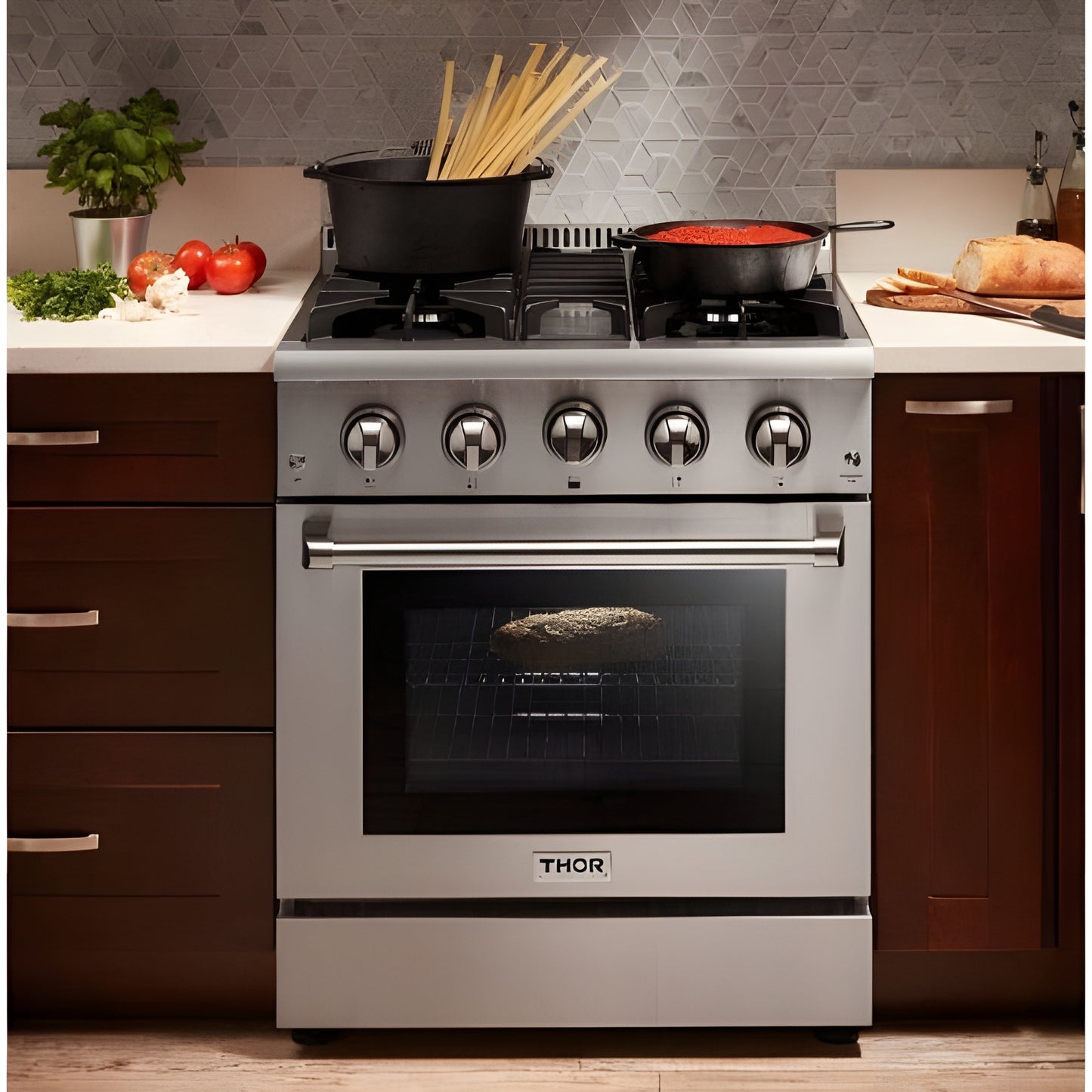 Thor Kitchen 30 in. 4.2 cu. ft. Professional Natural Gas Range in Stainless Steel, HRG3080U