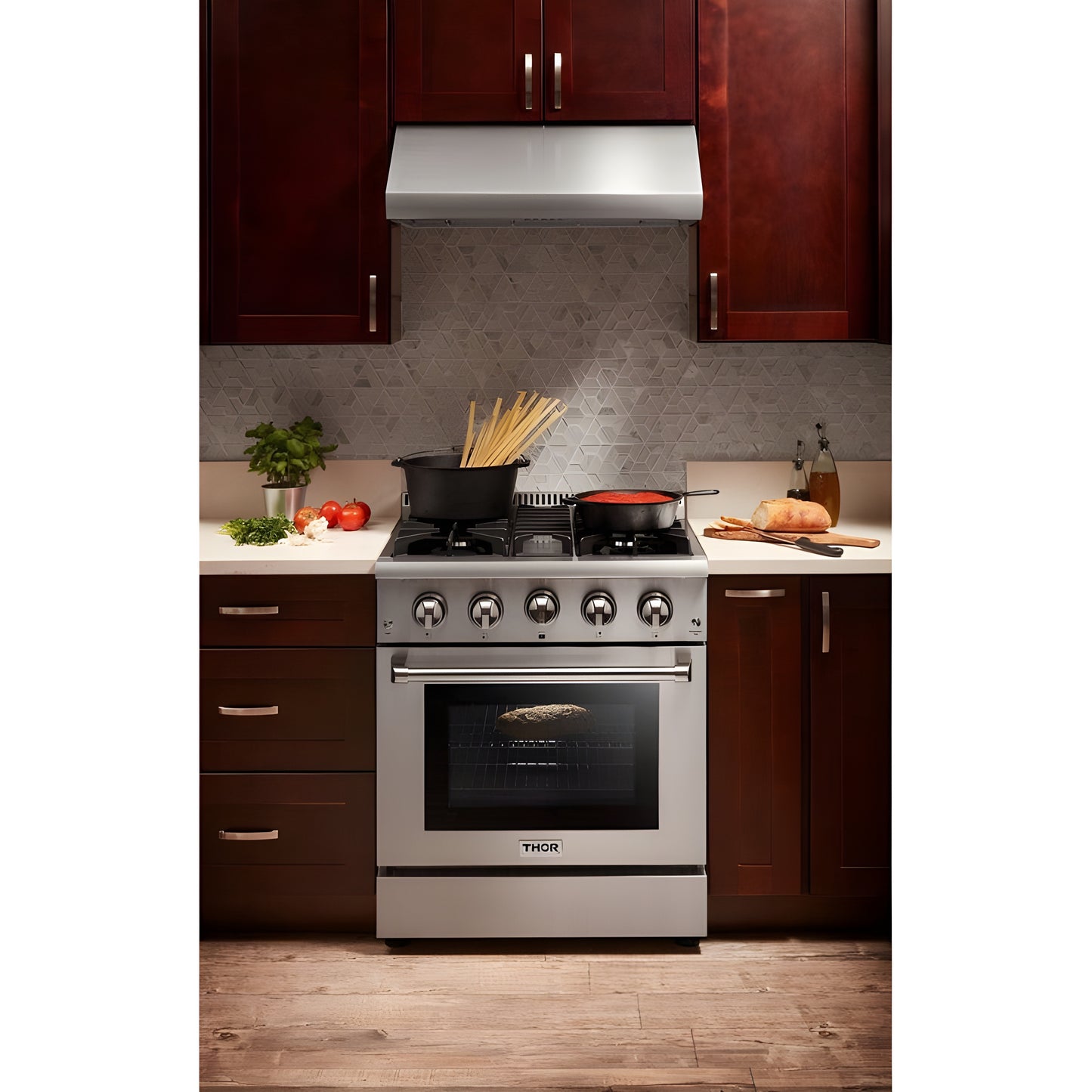 Thor Kitchen 30 in. 4.2 cu. ft. Professional Natural Gas Range in Stainless Steel, HRG3080U
