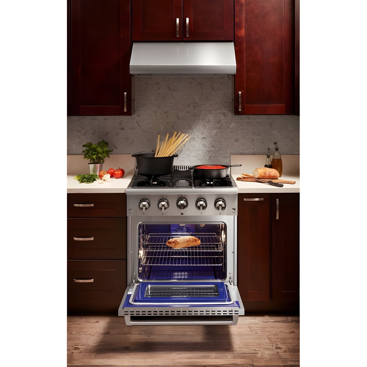 Thor Kitchen 30 in. 4.2 cu. ft. Professional Natural Gas Range in Stainless Steel, HRG3080U