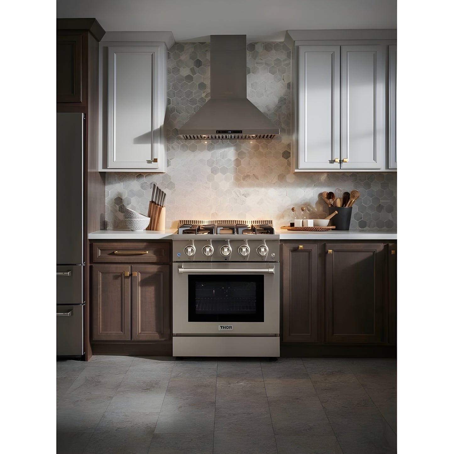 Thor Kitchen 30 in. 4.2 cu. ft. Professional Natural Gas Range in Stainless Steel, HRG3080U