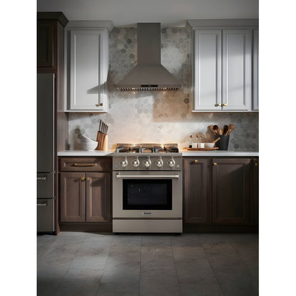 Thor Kitchen 30 in. 4.2 cu. ft. Professional Natural Gas Range in Stainless Steel, HRG3080U