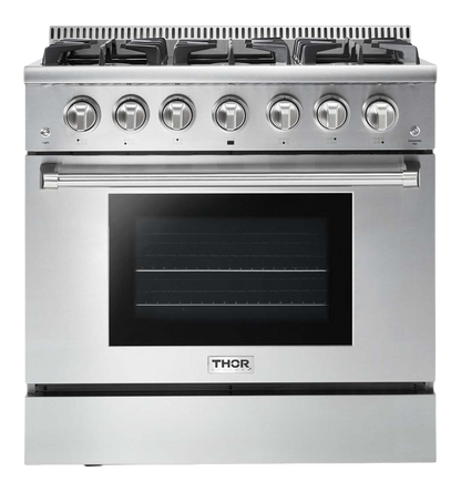 Thor Kitchen 36-Inch Professional Liquid Propane Range - HRG3618ULP