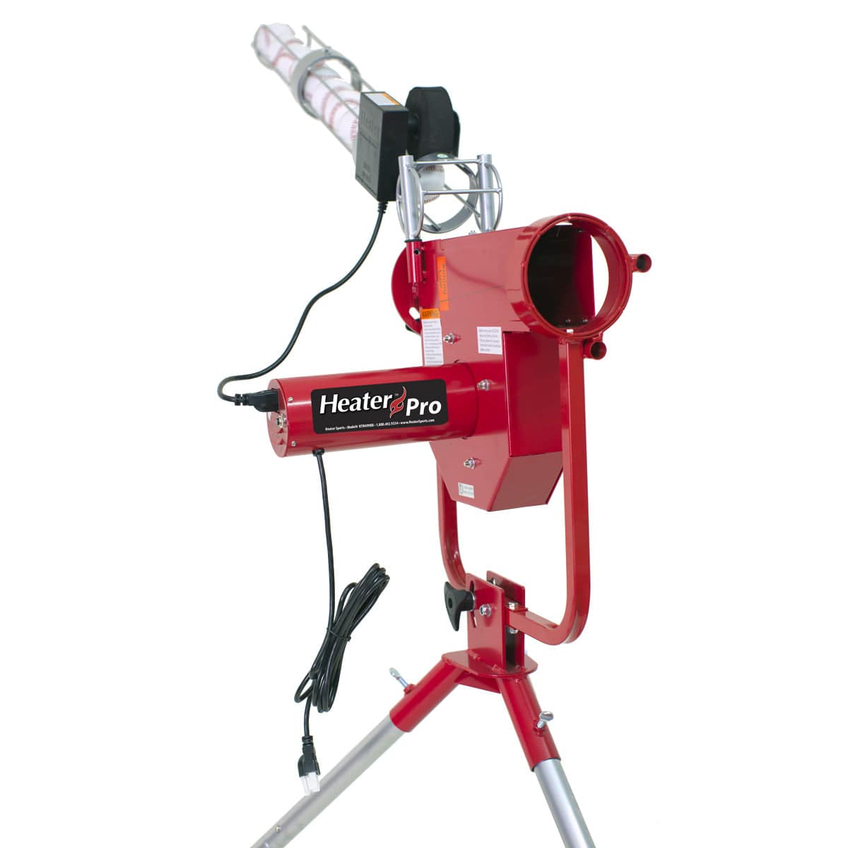 Heater Pro Fastball & Curveball Pitching Machine With Auto Ball Feeder - HTR499BB