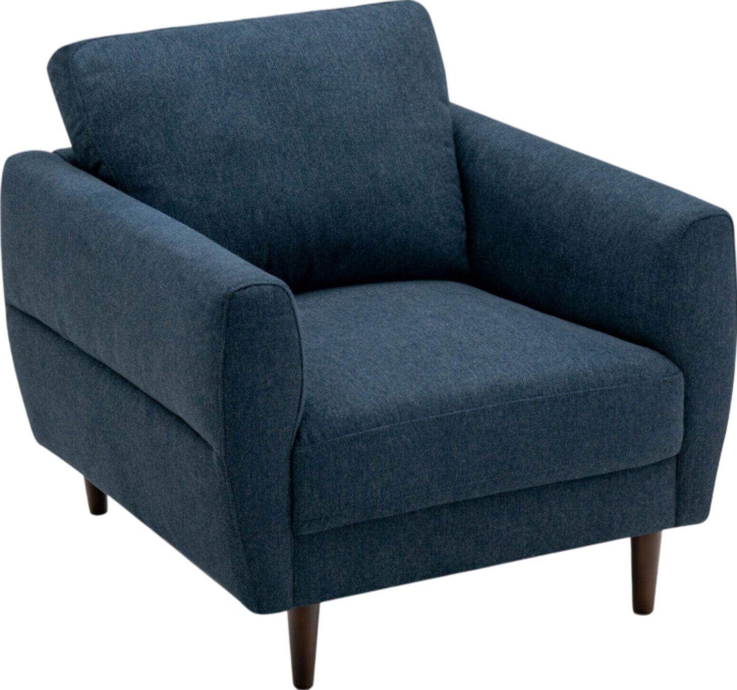 Costway Single Sofa Modern Upholstered Fabric Accent Armchair with Solid Wood Frame New - HV10186WL-22NY