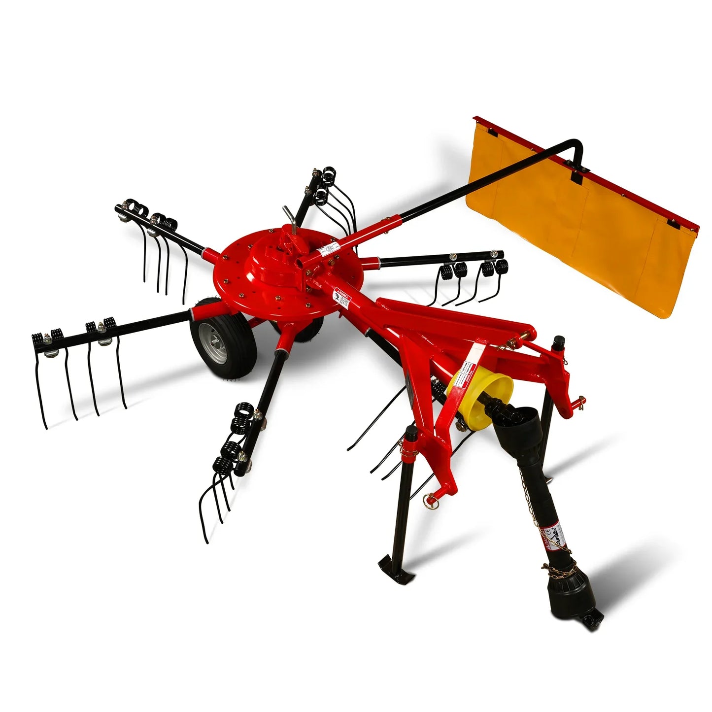 100” Mechmaxx 3-Point Hitch 6 Rotary Pull-Type Hay Rake Tedder , 15-50Hp , HT100