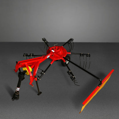 100” Mechmaxx 3-Point Hitch 6 Rotary Pull-Type Hay Rake Tedder , 15-50Hp , HT100