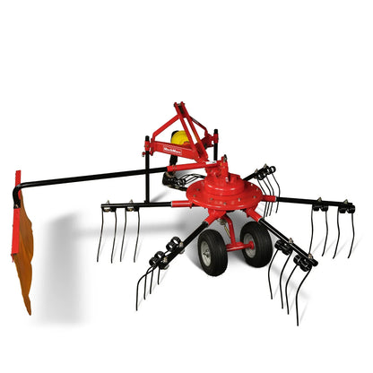 100” Mechmaxx 3-Point Hitch 6 Rotary Pull-Type Hay Rake Tedder , 15-50Hp , HT100
