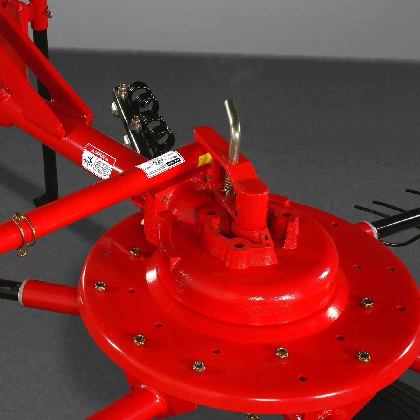 100” Mechmaxx 3-Point Hitch 6 Rotary Pull-Type Hay Rake Tedder , 15-50Hp , HT100