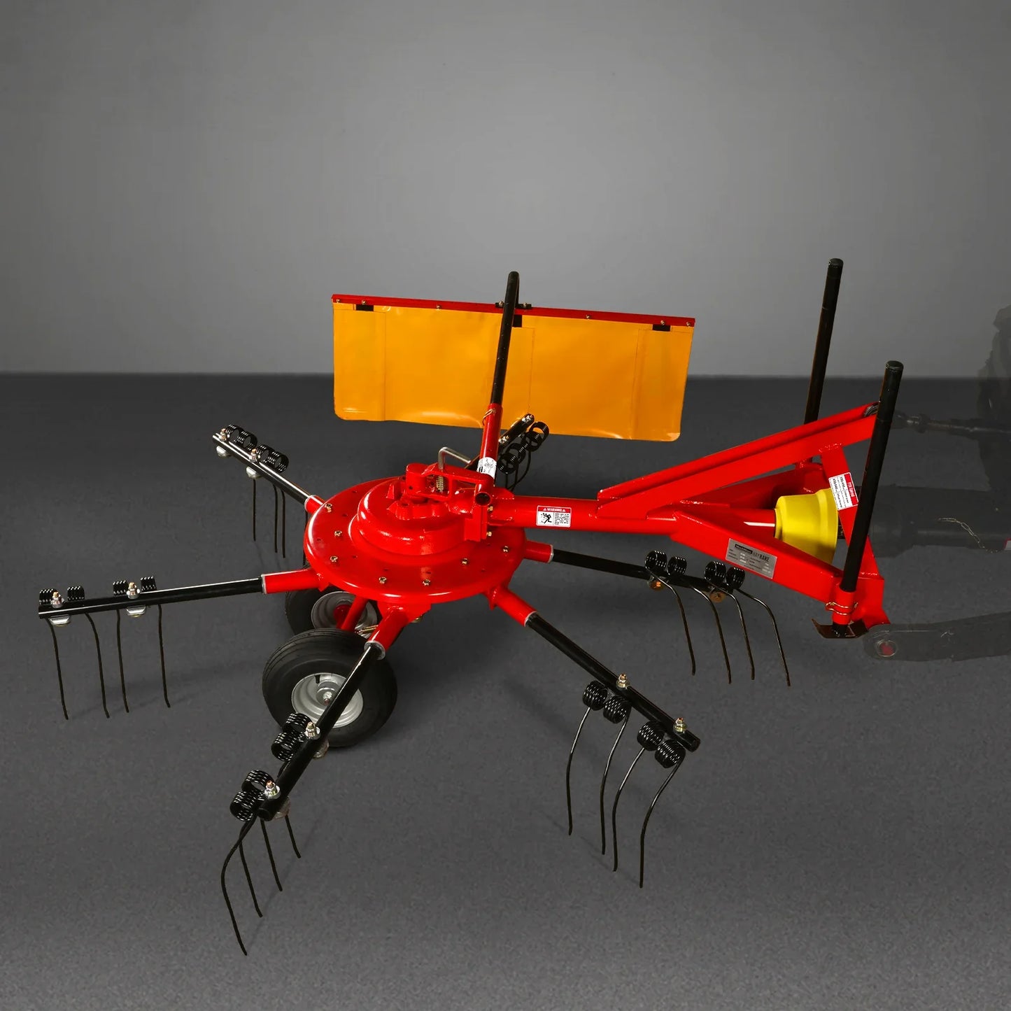 100” Mechmaxx 3-Point Hitch 6 Rotary Pull-Type Hay Rake Tedder , 15-50Hp , HT100