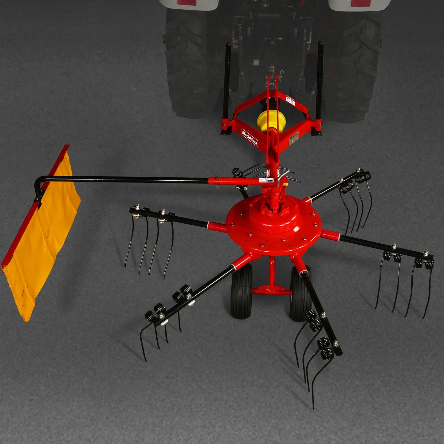 100” Mechmaxx 3-Point Hitch 6 Rotary Pull-Type Hay Rake Tedder , 15-50Hp , HT100