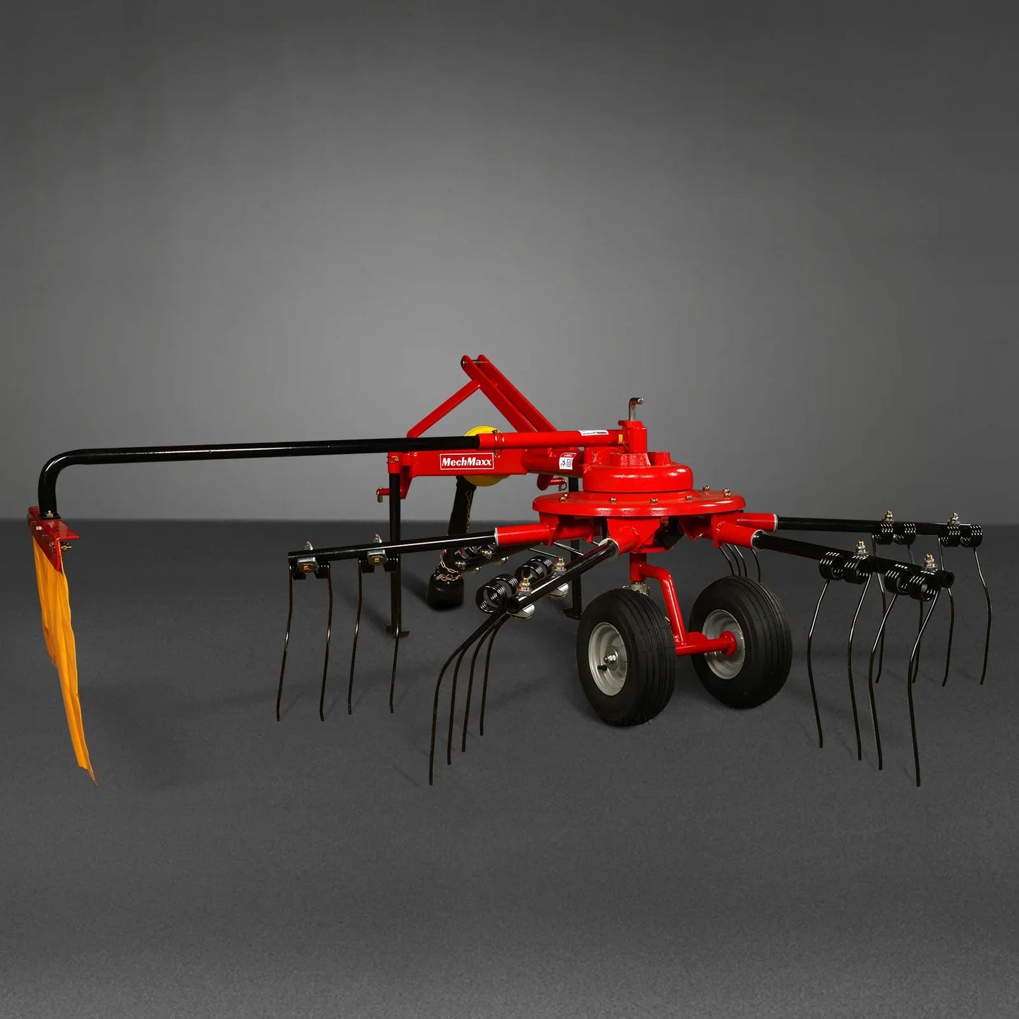 100” Mechmaxx 3-Point Hitch 6 Rotary Pull-Type Hay Rake Tedder , 15-50Hp , HT100