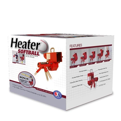 Heater Real 12 inch Softball Machine With Ball Feeder - HTR6000SB