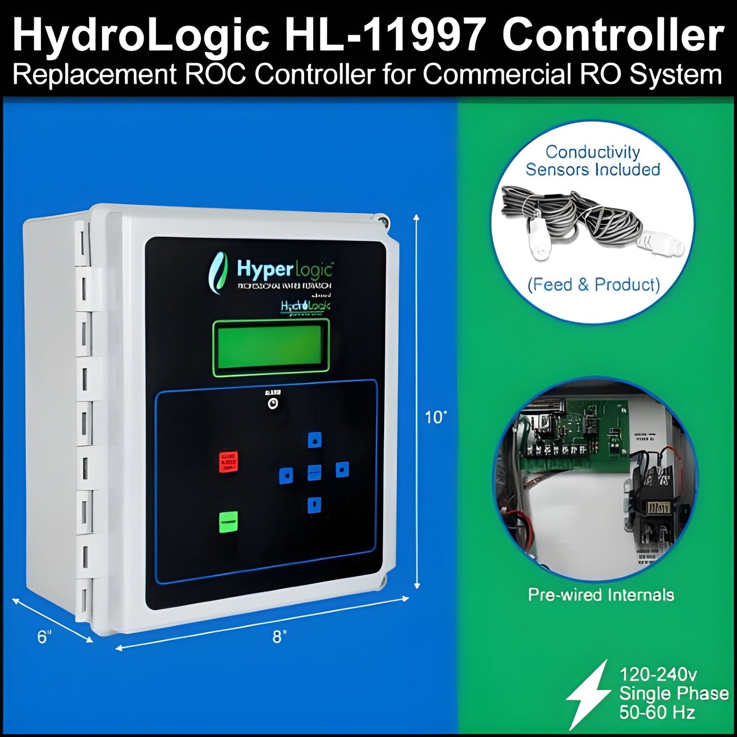 Hydro-Logic Hyper-Logic RO Controller With Electrical Enclosure - 741682