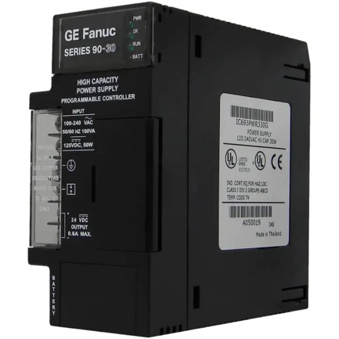 Fanuc Corporation GE FANUC High Capacity Power Supply 120/240 VAC, 125 VDC - IC693PWR330