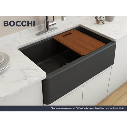 Bocchi Contempo 30" Single Bowl Apron Front with Step Rim. Available in 9 Colors! - 1344-005-0120
