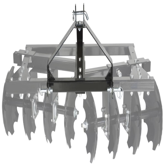 MotoAlliance Disc Plow Harrow Cat-0 Hitch Three-Point Attachment New -IP6004