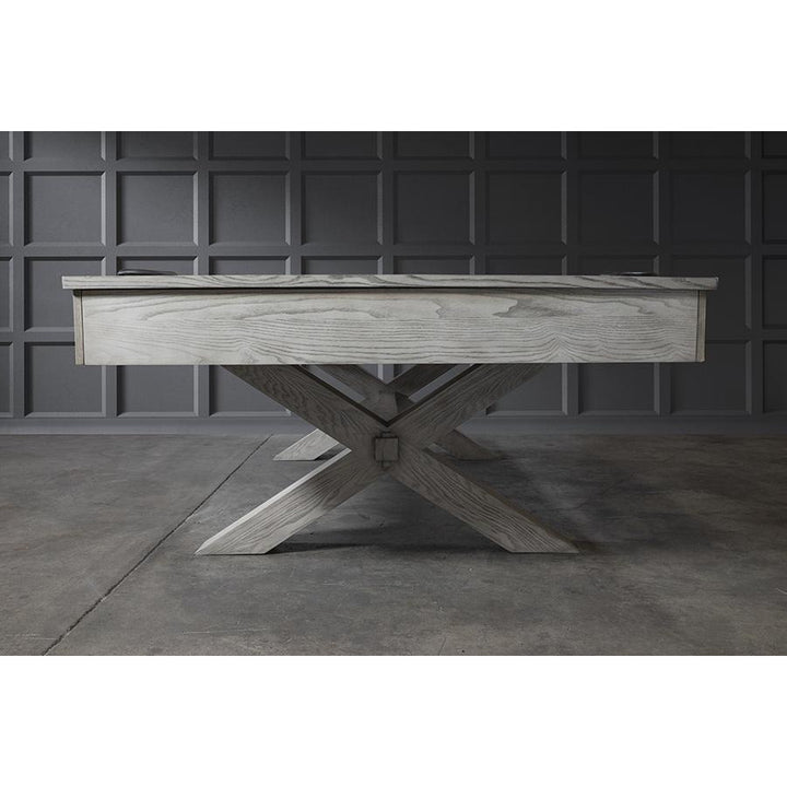 Iron Smyth The Crossbones 8' Slate Pool Table - White Wash - ISAF-90080-Whitewash
