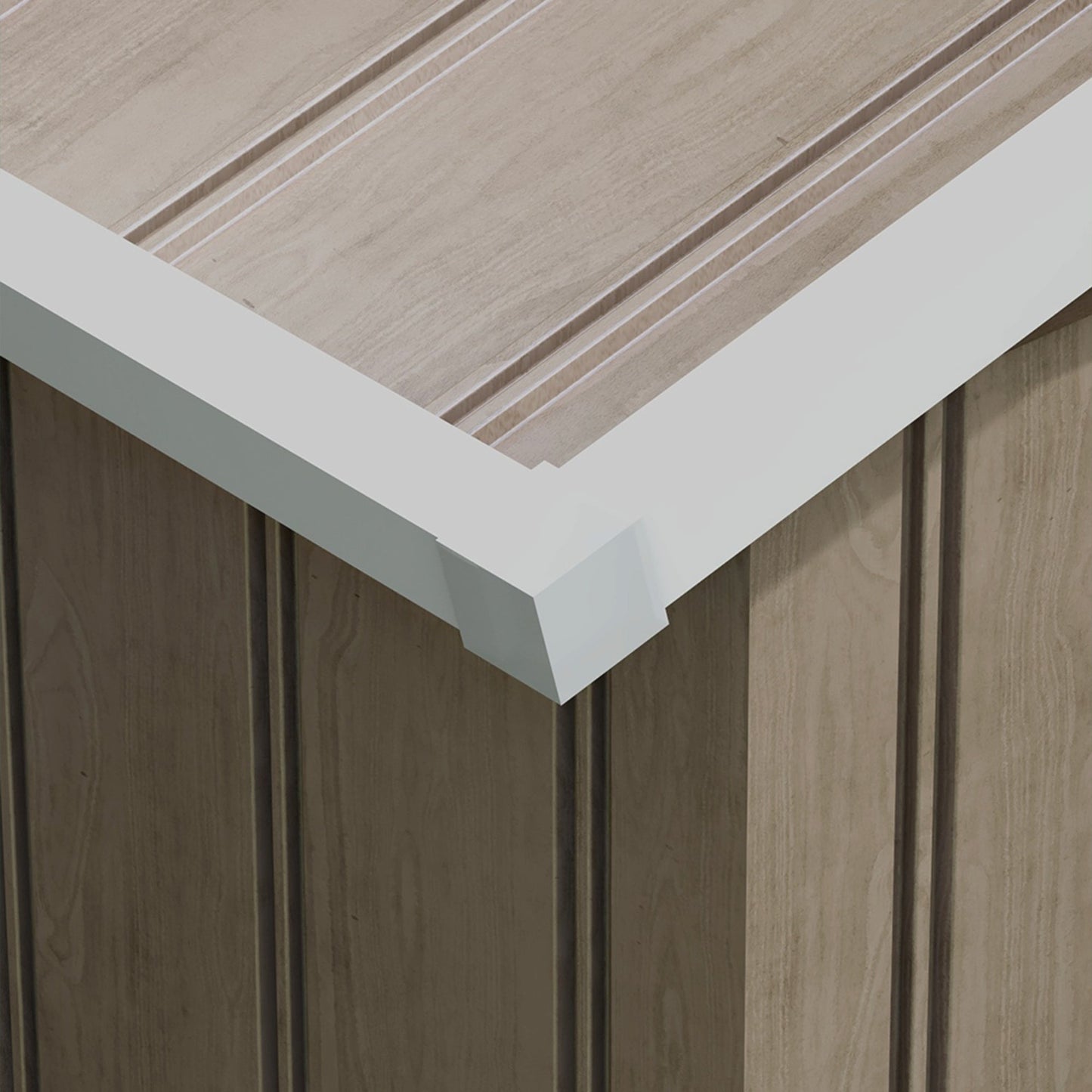 EverBase 9' x 6' Outdoor Storage Shed with Foundation Kit, Double Lockable Door & Air Vents, Light Brown