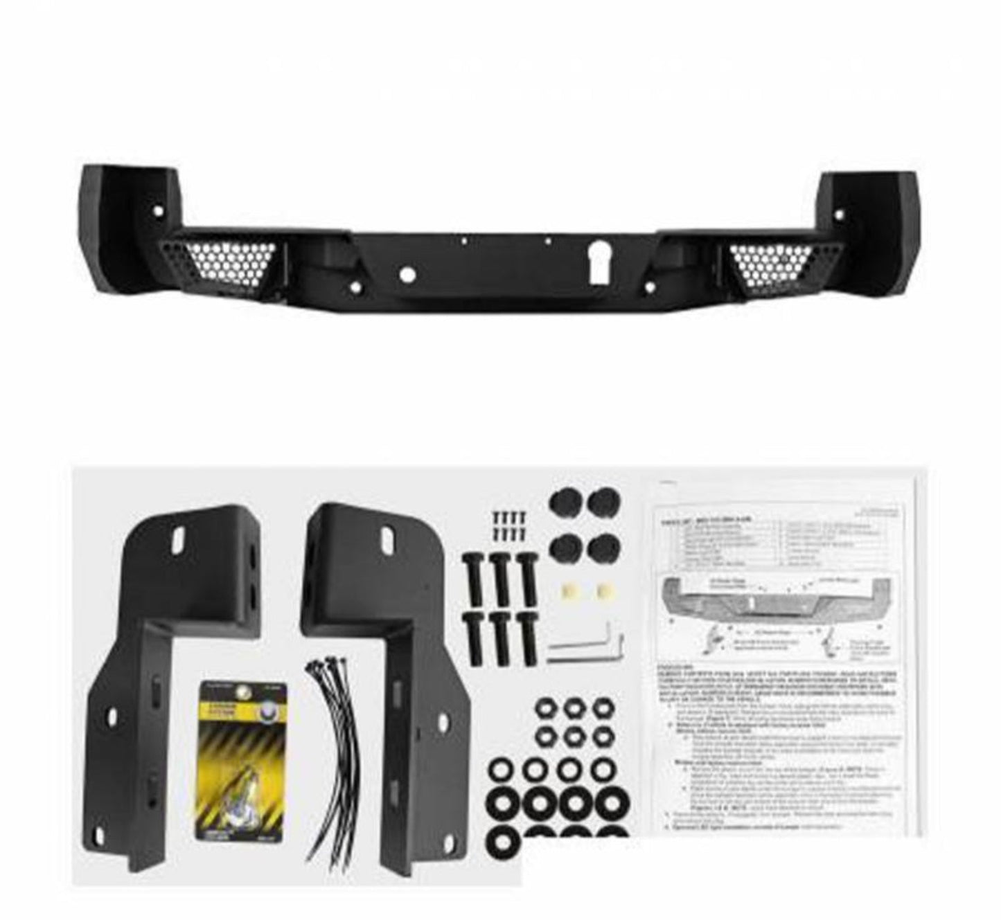 Black Horse  ARB-RA20-KIT Black Horse Armour Heavy Duty Rear Bumper Kit - BLKARBRA20KIT