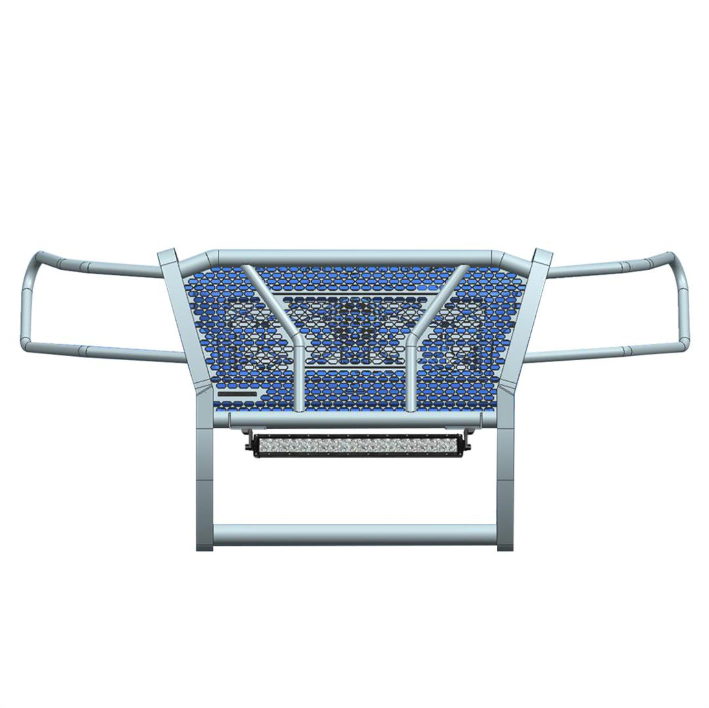 Black Horse  RU-NIFR22-B-K1  Rugged Heavy Duty Grille Guard Kit - BLKUNIFR22BK1