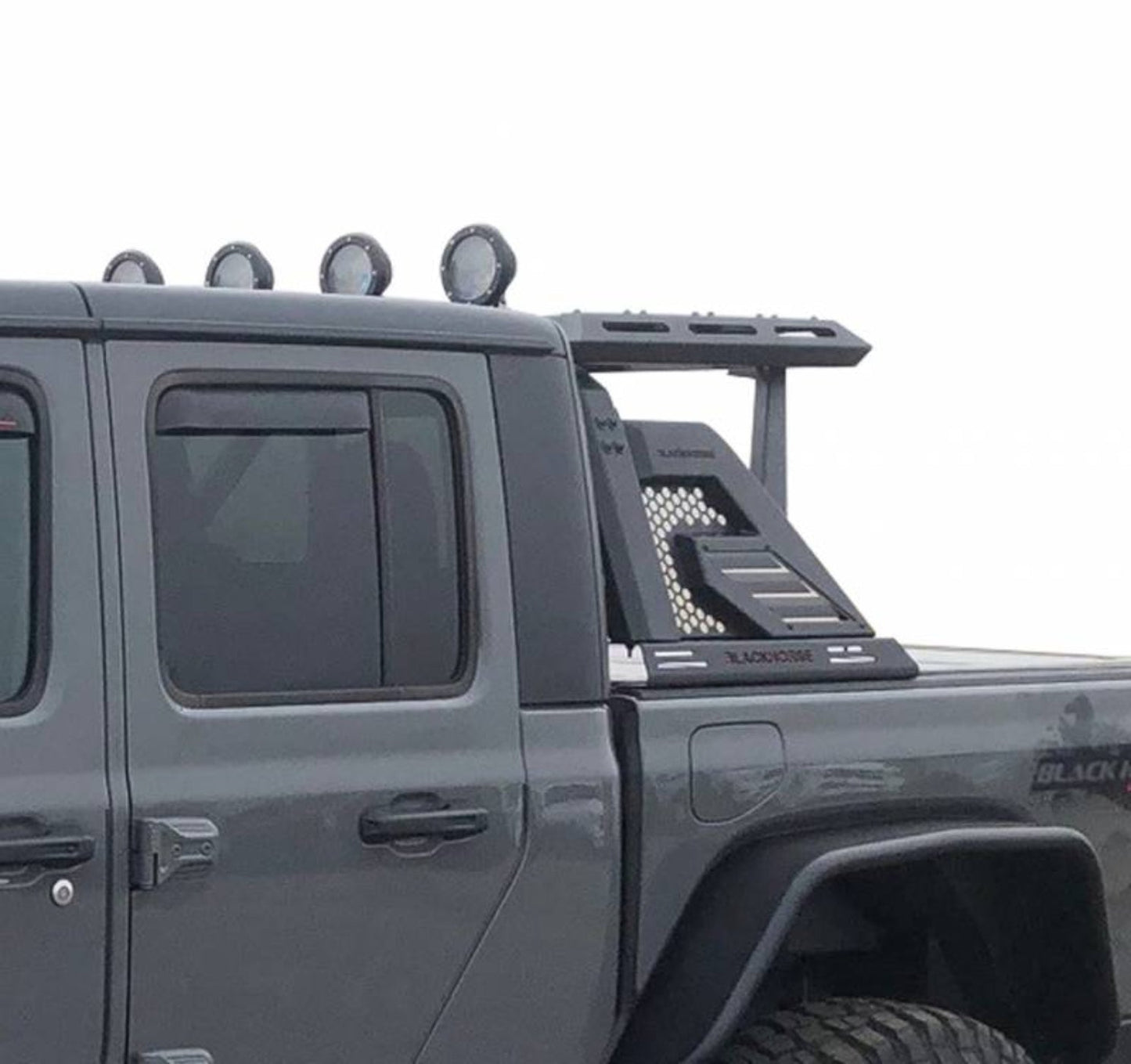 Black Horse AR2-07BA3-PLFB Armour Ii Roll Bar W/Basket Kit -BLK207BA3PLFB
