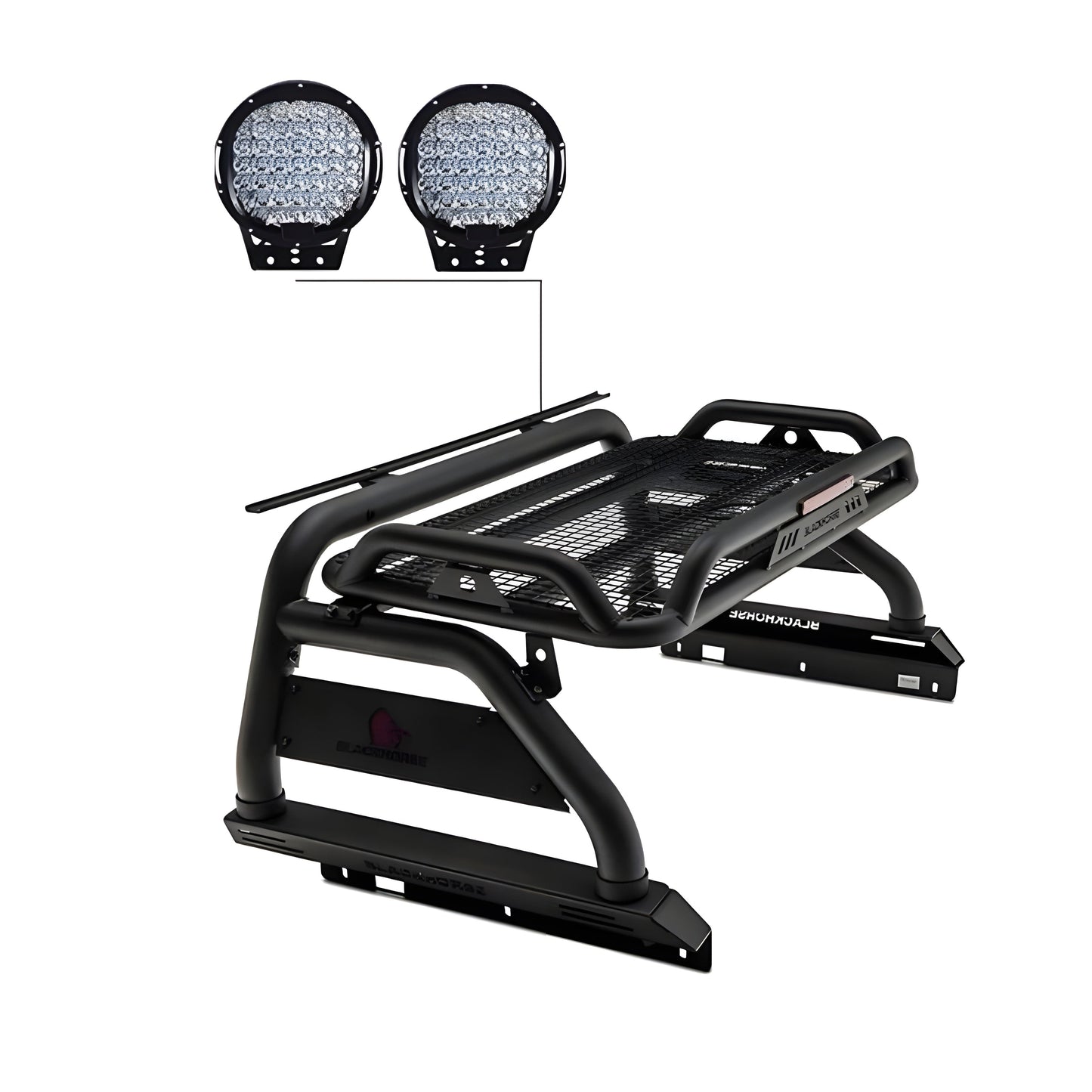 Black Horse Atlas Roll Bar Kit - ATRB6BK-PL69B
