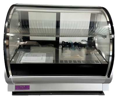 Chef AAA WTC-120 47"W Curved Glass Countertop Refrigerated Display Case - WTC-120