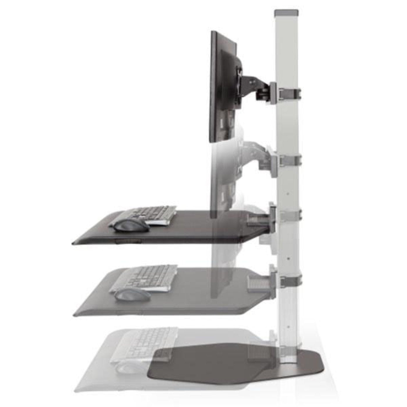 Innovative Winston Workstation Triple Monitor Sit Stand