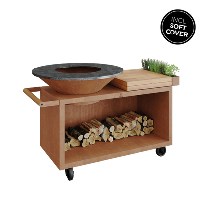 OFYR Island Corten 100 PRO Teak Wood - OI-100-PRO-TW