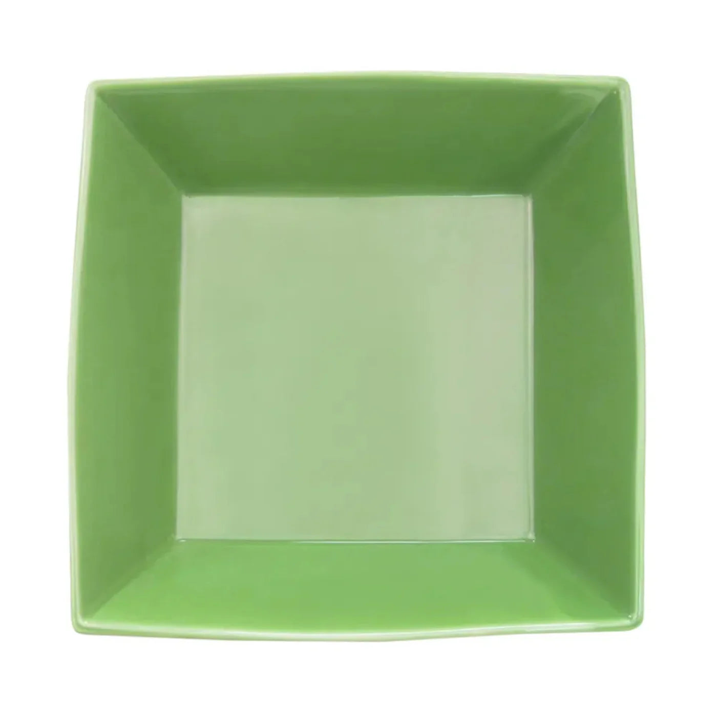 CAC China Square Bowl Green 42oz 8" Case of 24 Pcs - KC-B8-G