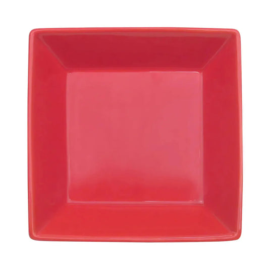 CAC China Square Bowl Red 42oz 8" Case of 24 Pcs - KC-B8-R