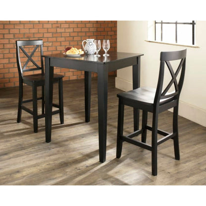 Crosley 3pc Pub Dining Set W/X-Back Stools - KD320005