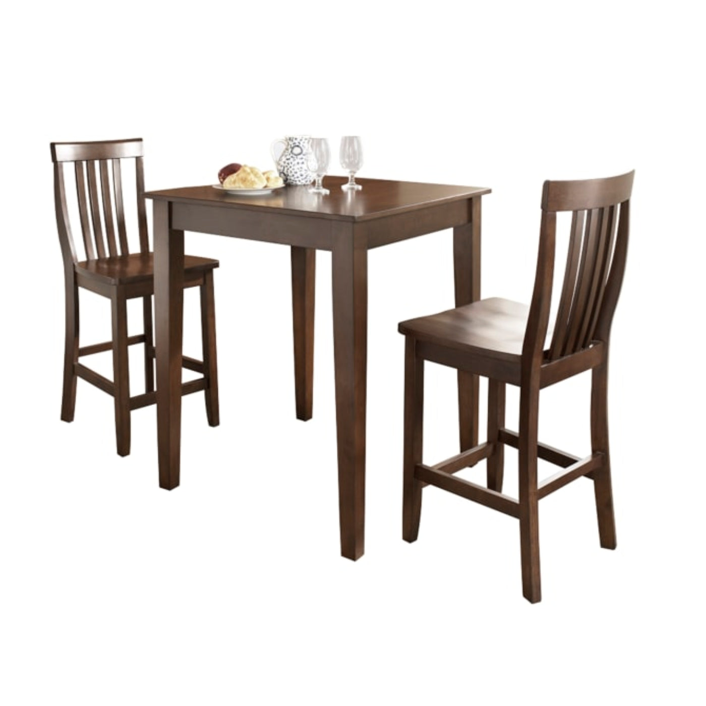 Crosley 3pc Pub Dining Set W/School House Stools - KD320007