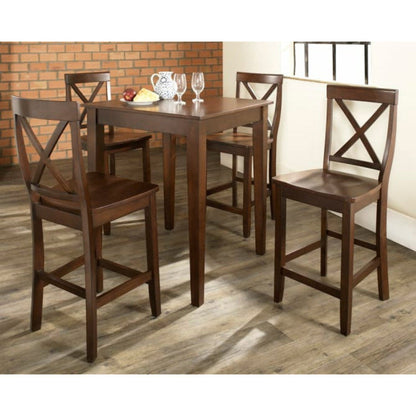 Crosley 5pc Pub Dining Set W/X-Back Stools - KD520005