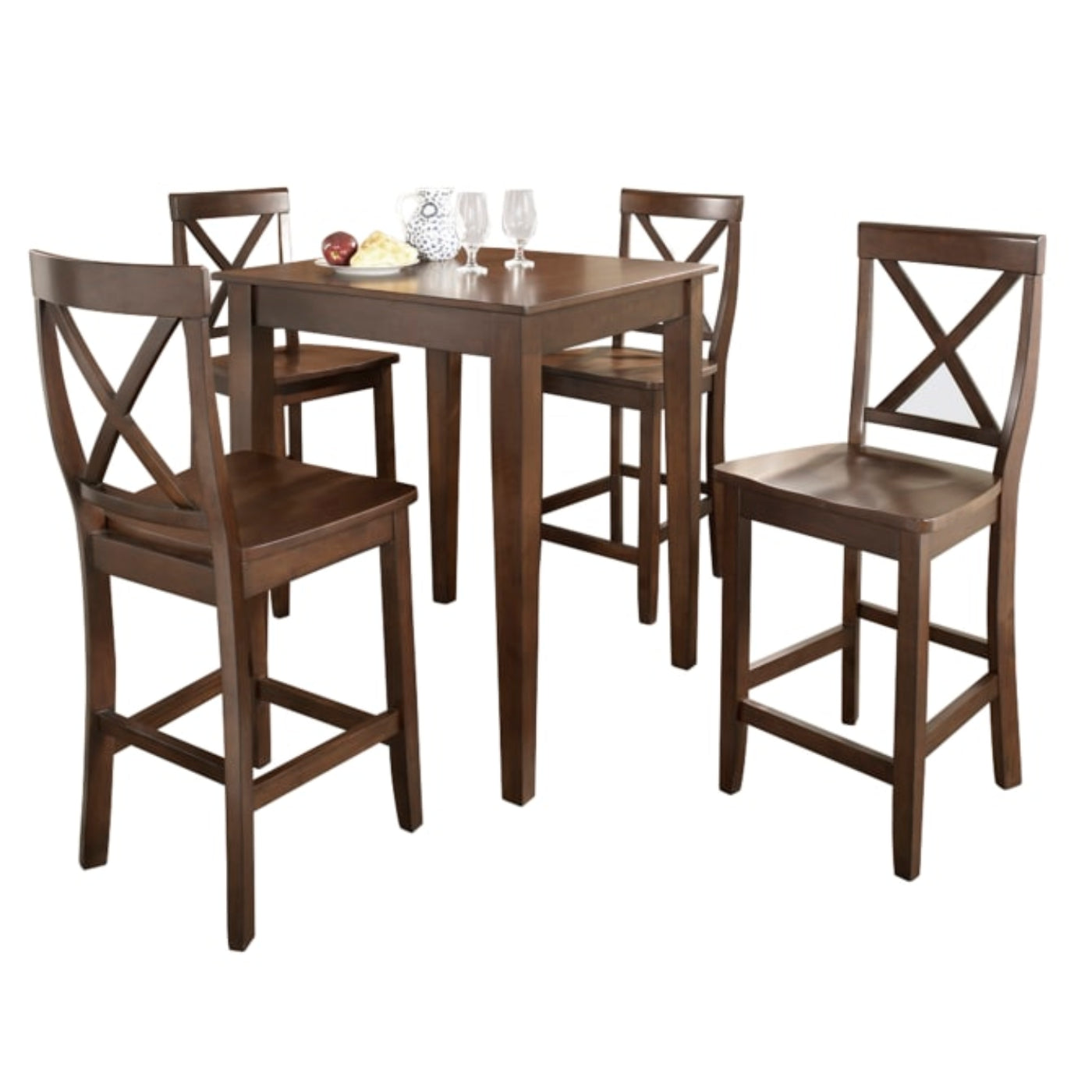 Crosley 5pc Pub Dining Set W/X-Back Stools - KD520005