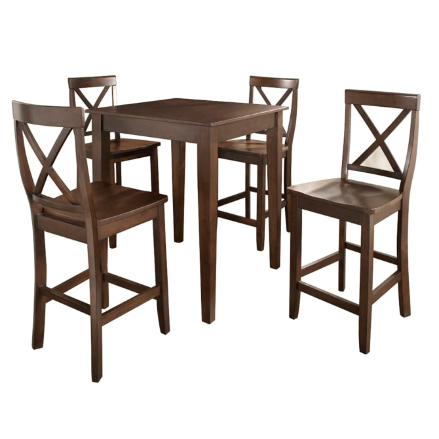 Crosley 5pc Pub Dining Set W/X-Back Stools - KD520005
