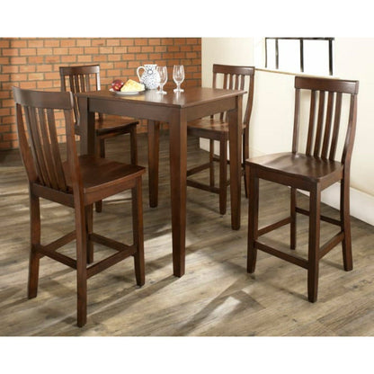 Crosley 5pc Pub Dining Set W/School House Stools - KD520007