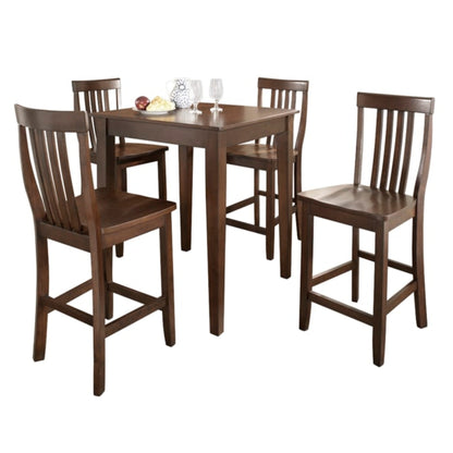 Crosley 5pc Pub Dining Set W/School House Stools - KD520007