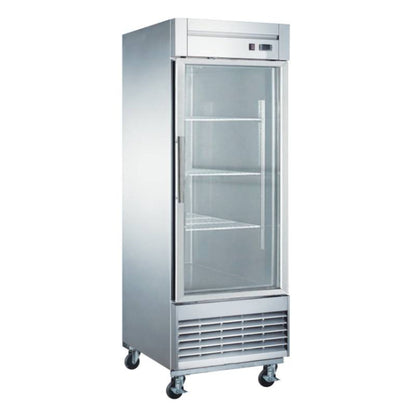 Chef AAA - T28F-GS1 27" 1 Glass Door Reach-in Freezer 17.7cu.ft. - T28F-GS1