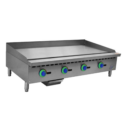 Chef AAA - KF-G48-M, Commercial 48" Countertop Gas Griddle - KF-G48-M