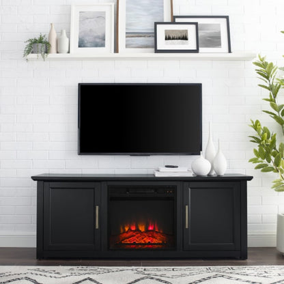 Crosley Camden 58" Low Profile Tv Stand W/Fireplace - KF100558