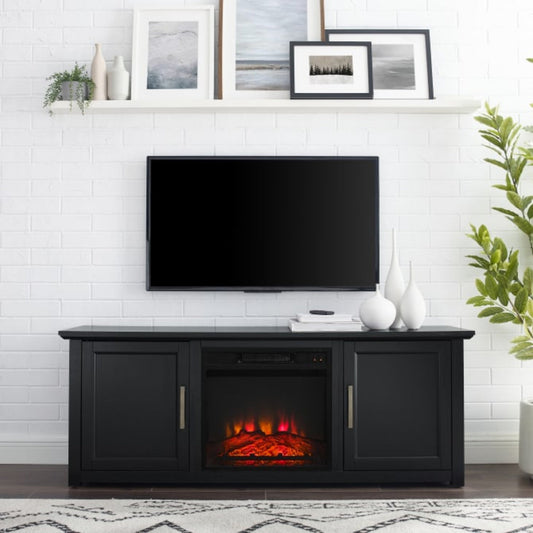 Crosley Camden 58" Low Profile Tv Stand W/Fireplace - KF100558