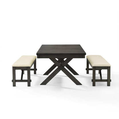 Crosley Hayden 84 Inch 3pc Dining Set - KF13024SL