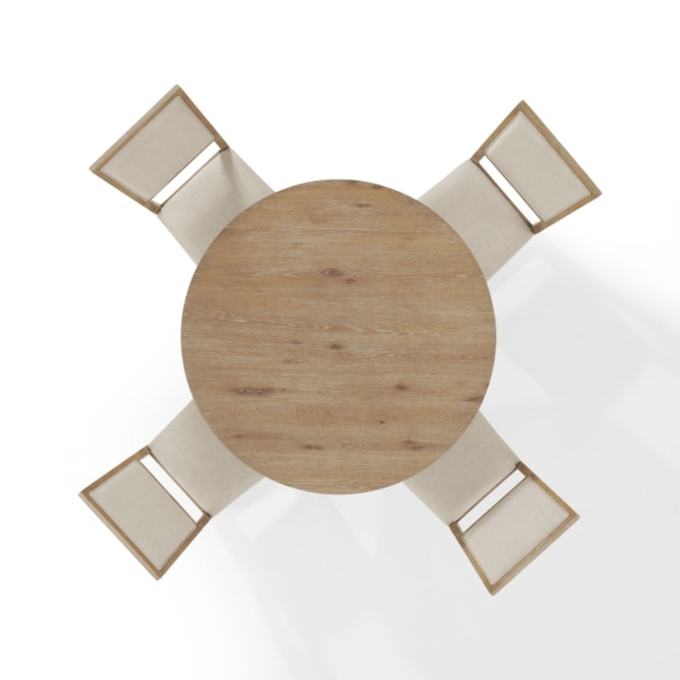Crosley Joanna 102 Inch 5pc Round Dining Set Rustic-Brown - KF13063RB-RB