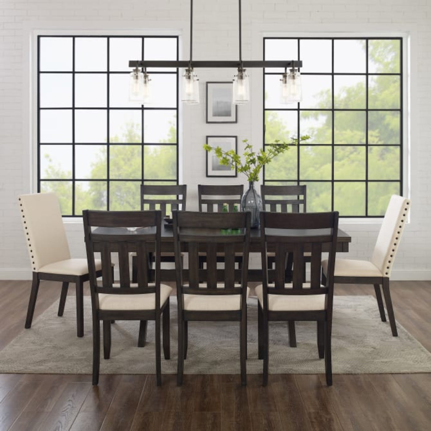 Crosley Hayden 98 Inch 9pc Dining Set Slate - KF13072SL