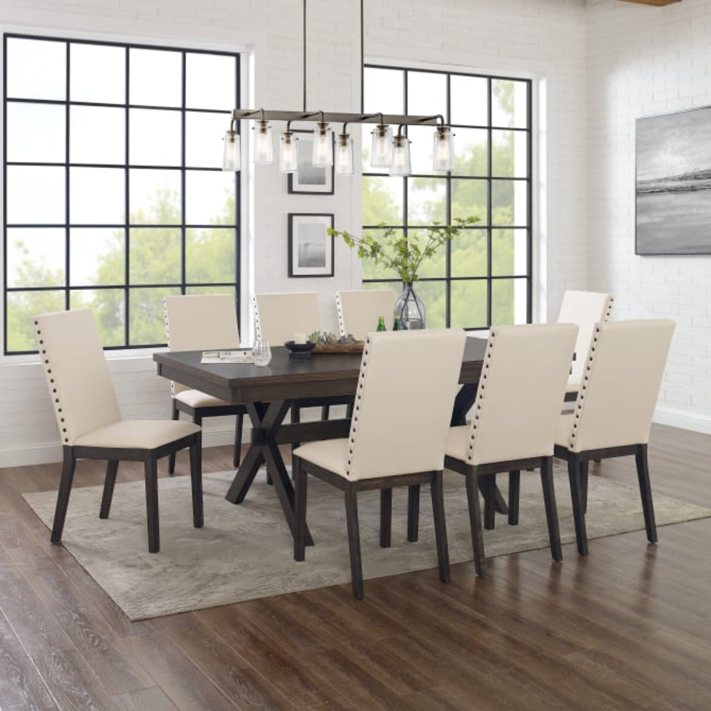 Crosley Hayden 101 Inch 9pc Dining Set Slate - KF13073SL