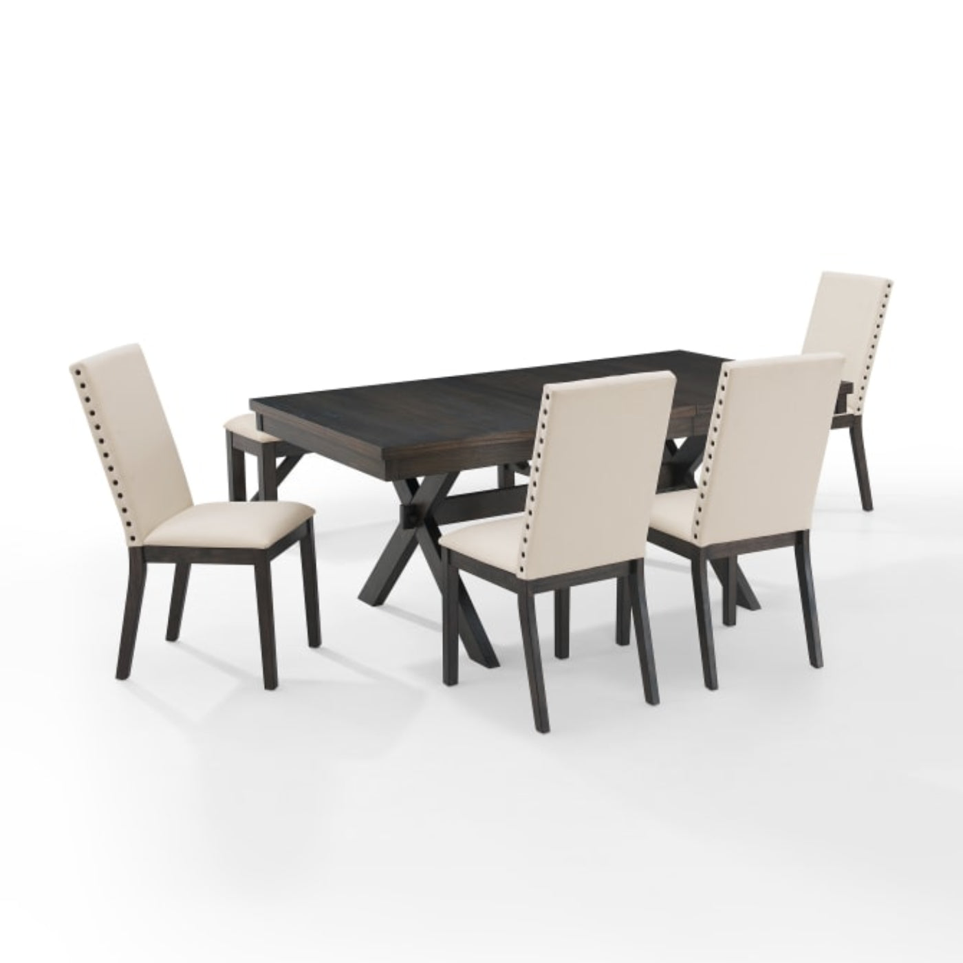 Crosley Hayden 90 Inch 6pc Dining Set Slate - KF13075SL