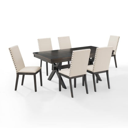 Crosley Hayden 101 Inch 7pc Dining Set Slate - KF13076SL