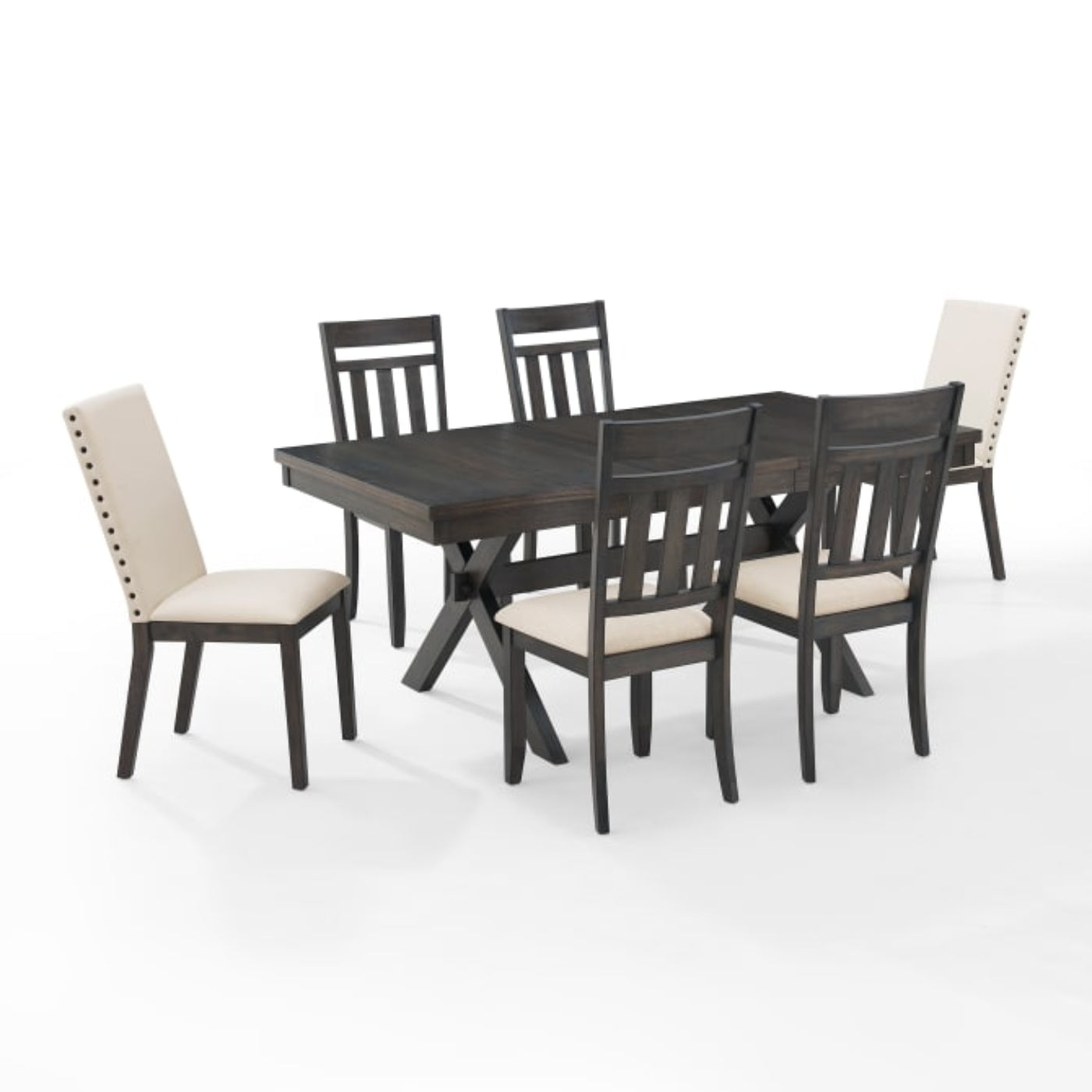Crosley Hayden 98 Inch 7pc Dining Set Slate - KF13077SL