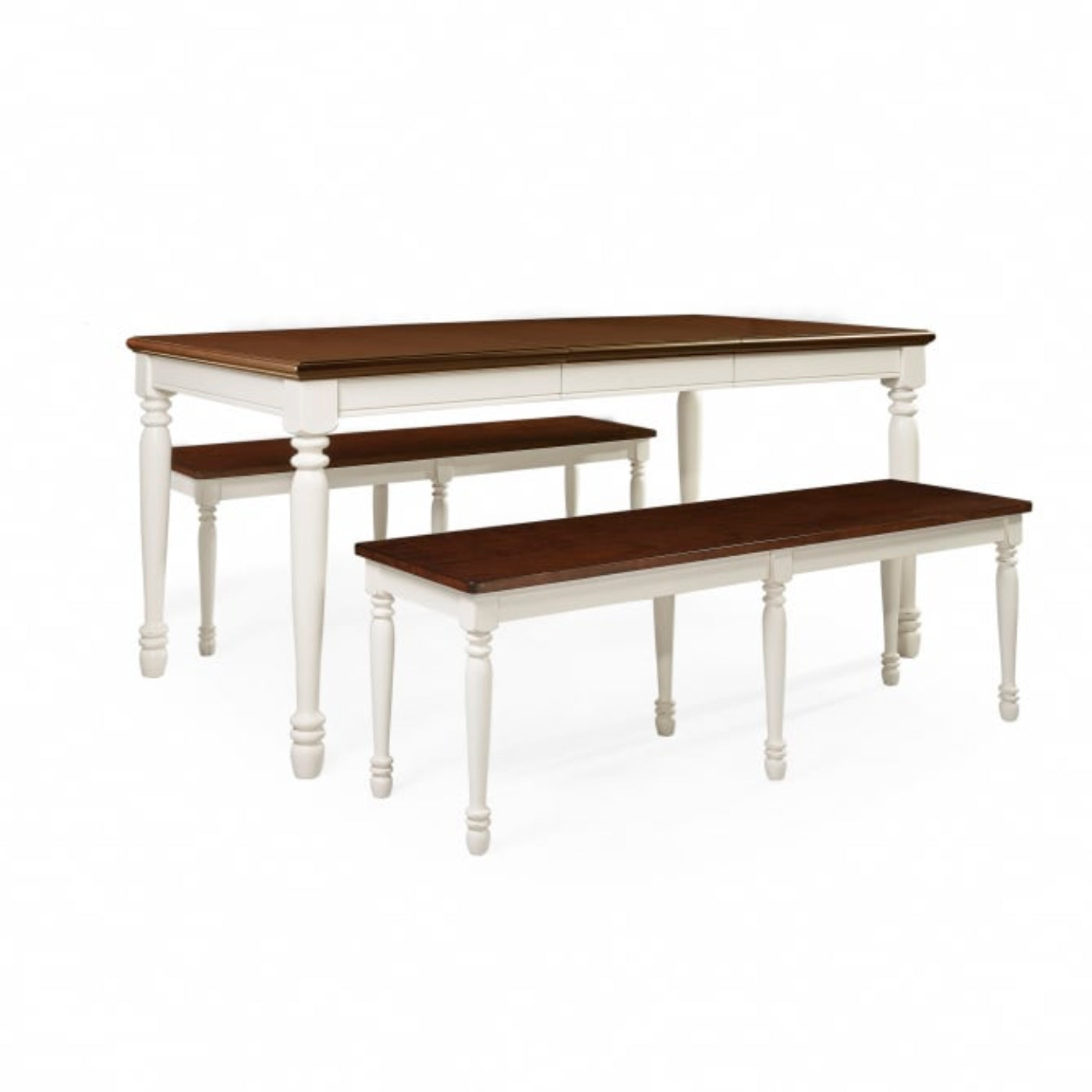 Crosley Shelby 3 Piece Dining Set Distressed-White - KF20006-WH